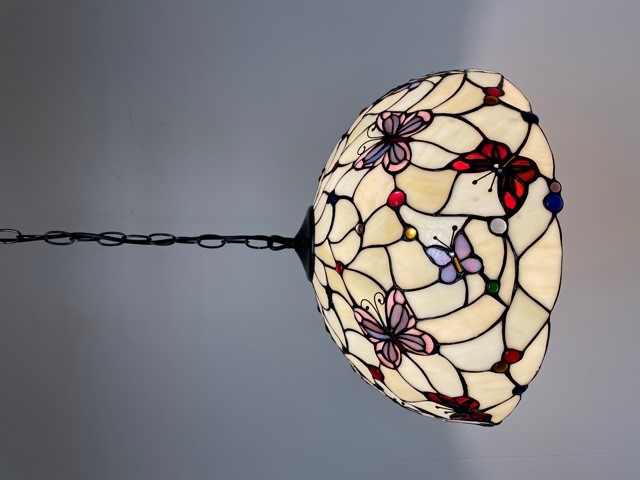 Tiffany hanglamp Ø 50cm Papillon -98 3 fittingen