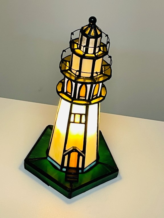 Tiffany tafellamp vuurtoren