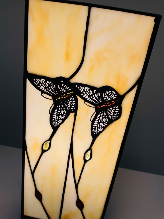 Tiffany windlicht Butterfly groot