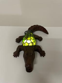Tiffanylamp Krokodil