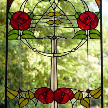 Mackintosh Rose Tiffany Paneel
