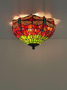 Tiffany plafondlamp Dragonfly 40 - 80 - 9201