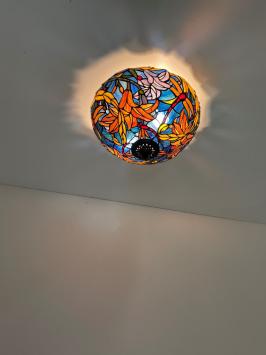 Tiffany plafondlamp Stockholm Loose 96