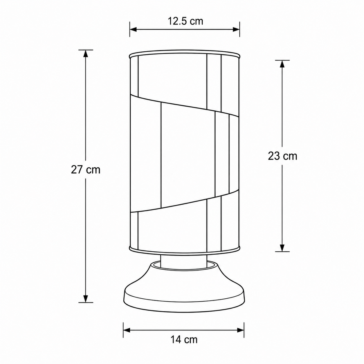 Tiffany tafellamp Roundabout – geometrisch design – Ø 12,5 cm - Afbeelding 3