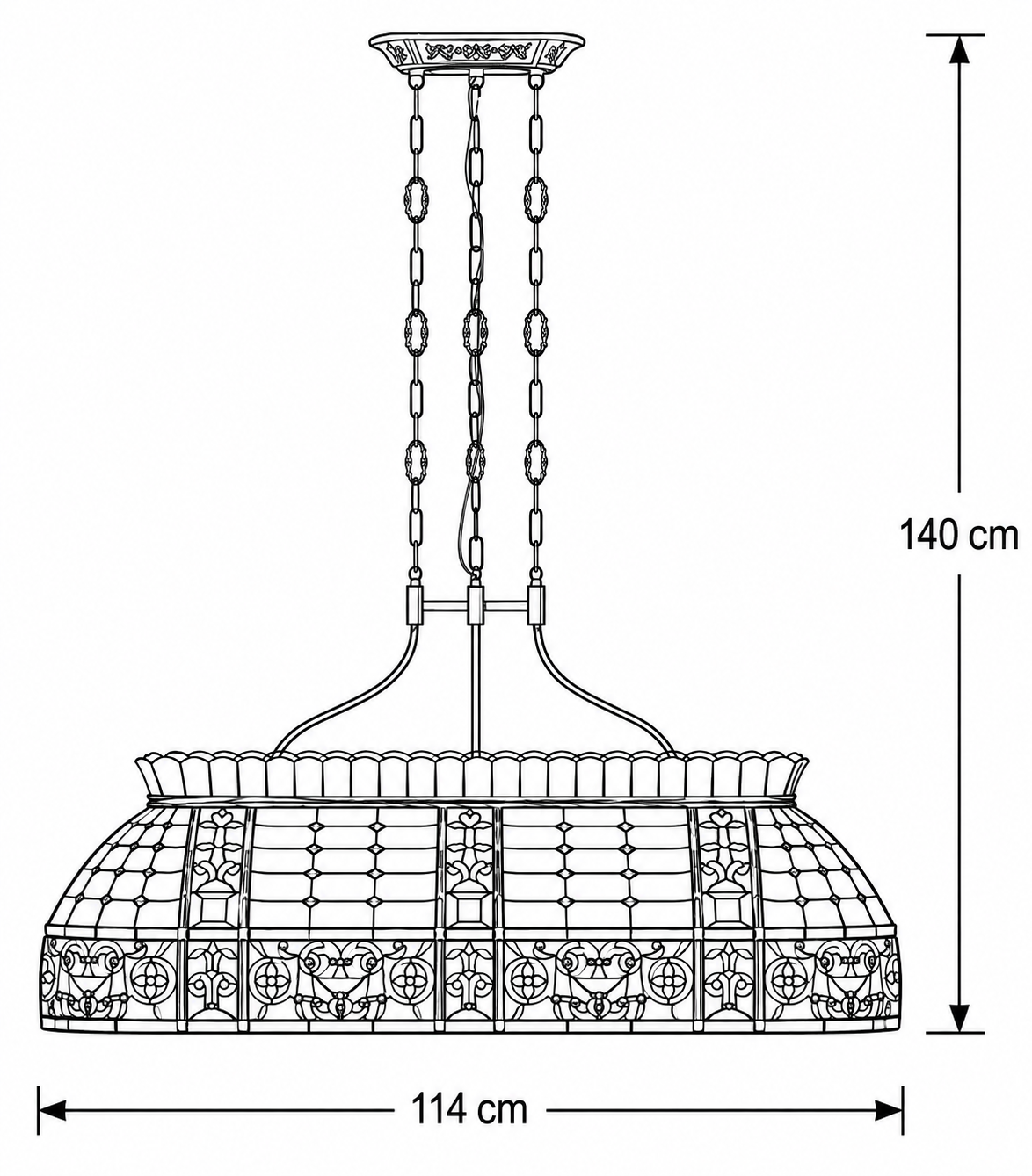 Tiffany pool-leestafellamp Carrousel - Afbeelding 10