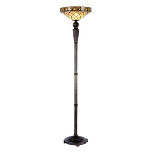 Tiffany vloerlamp Yesterday Uplight – 179 cm