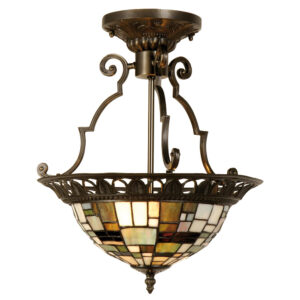 Tiffany plafondlamp  Georgia Rustique