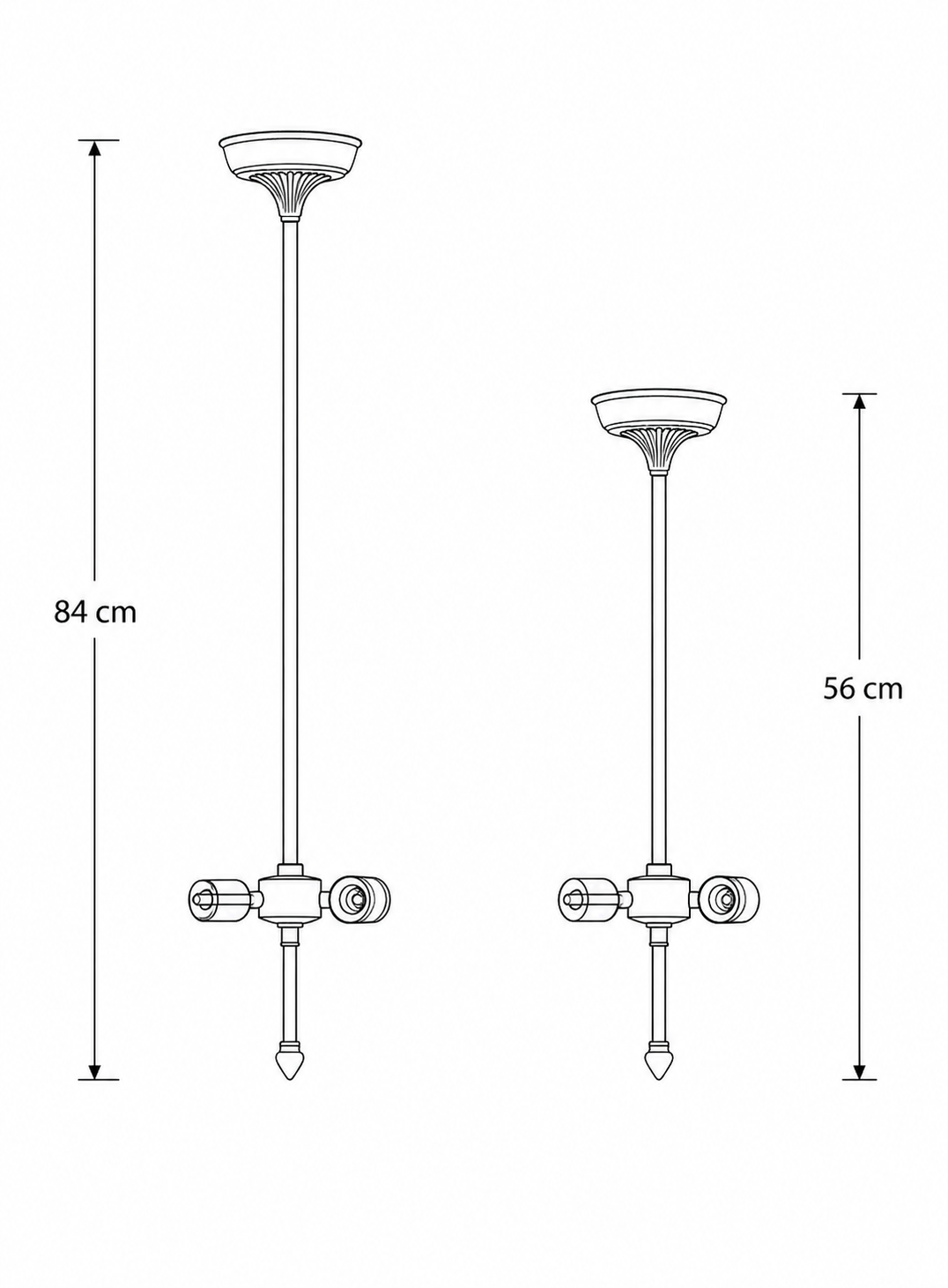 Tiffany up-light Hanglamp Calla - Afbeelding 3