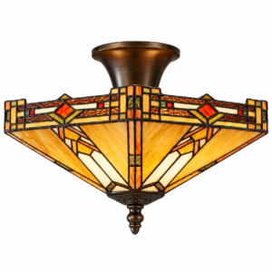 Tiffany plafondlamp Wyber Loose