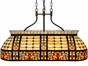 Tiffany pool-leestafellamp Carrousel