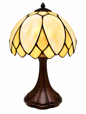 Tiffany tafellamp Denver 26 – crème glas-in-lood