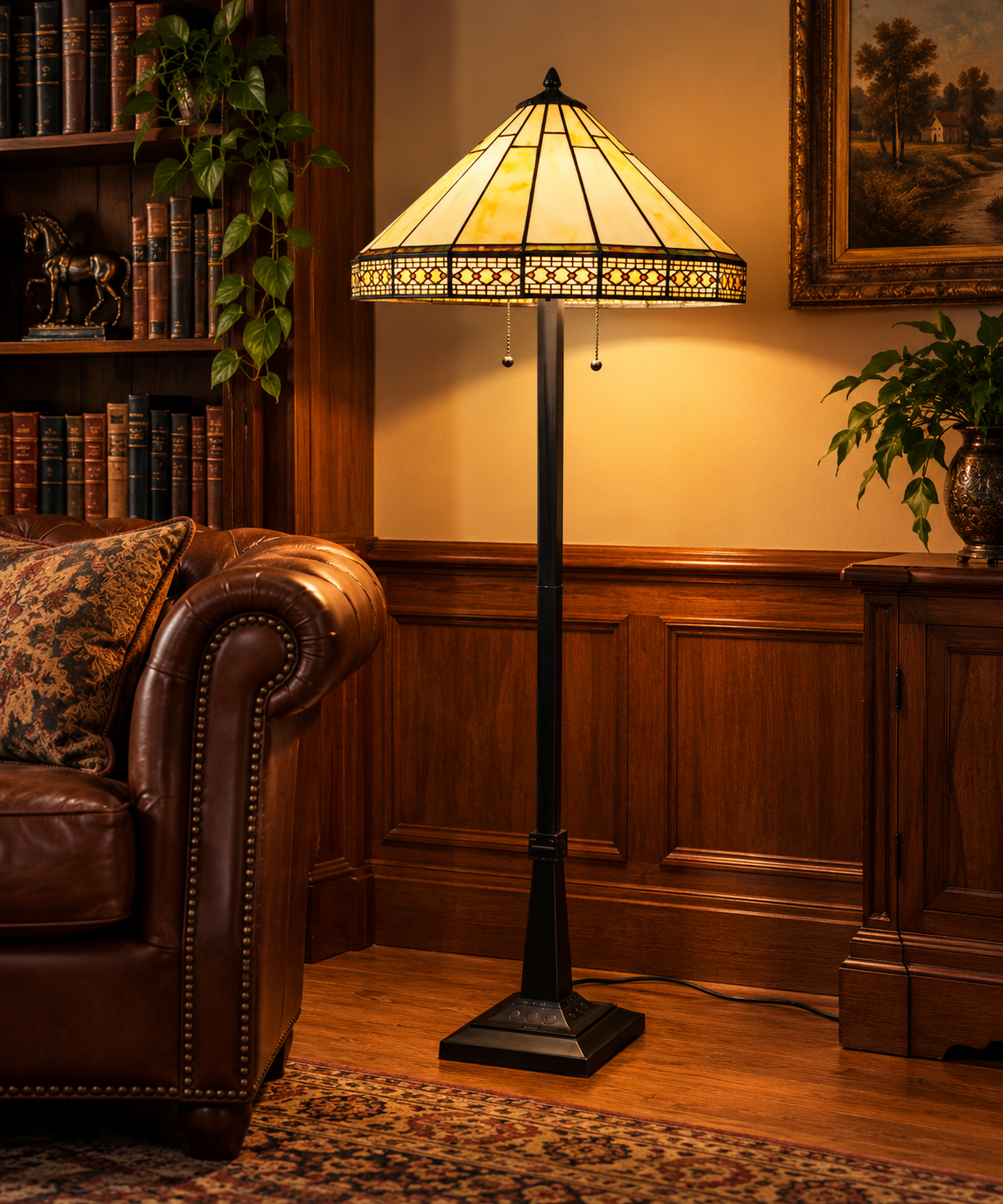 Tiffany vloerlamp Pretty - Afbeelding 2
