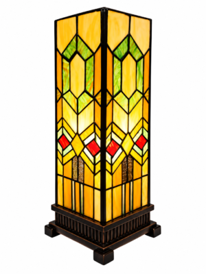 Tiffany windlicht Geo klein – Art Deco glas-in-lood