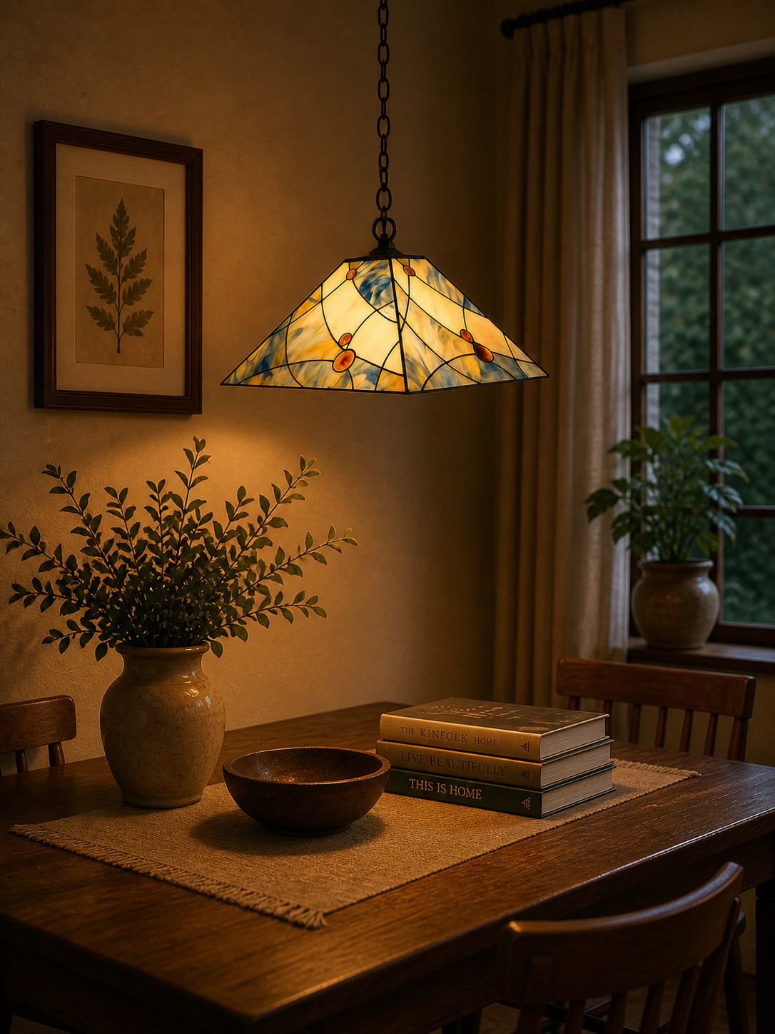 Tiffany Hanglamp Sky Blue - Afbeelding 2