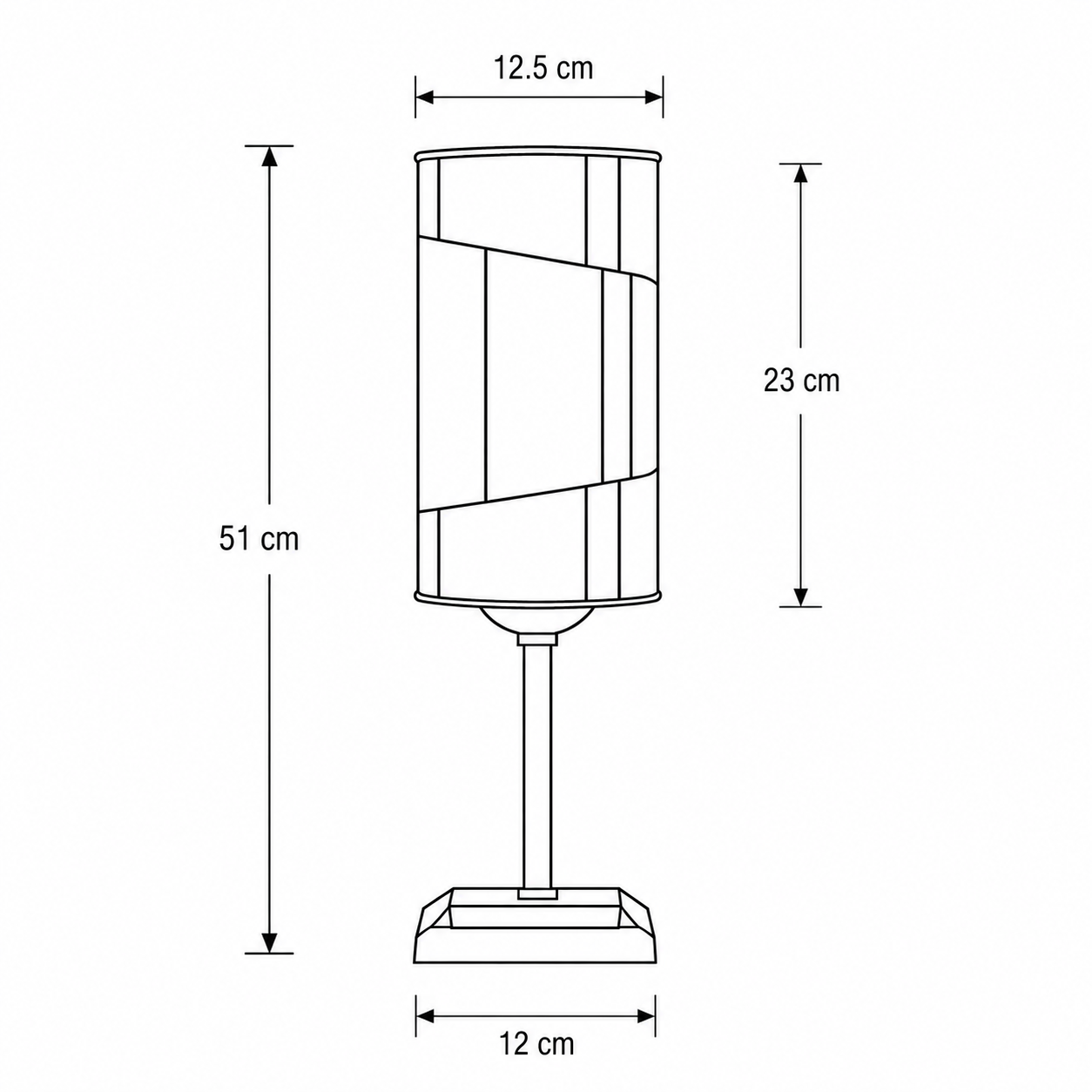Tiffany tafellamp Roundabout – zwart metalen voet – 51 cm - Afbeelding 3