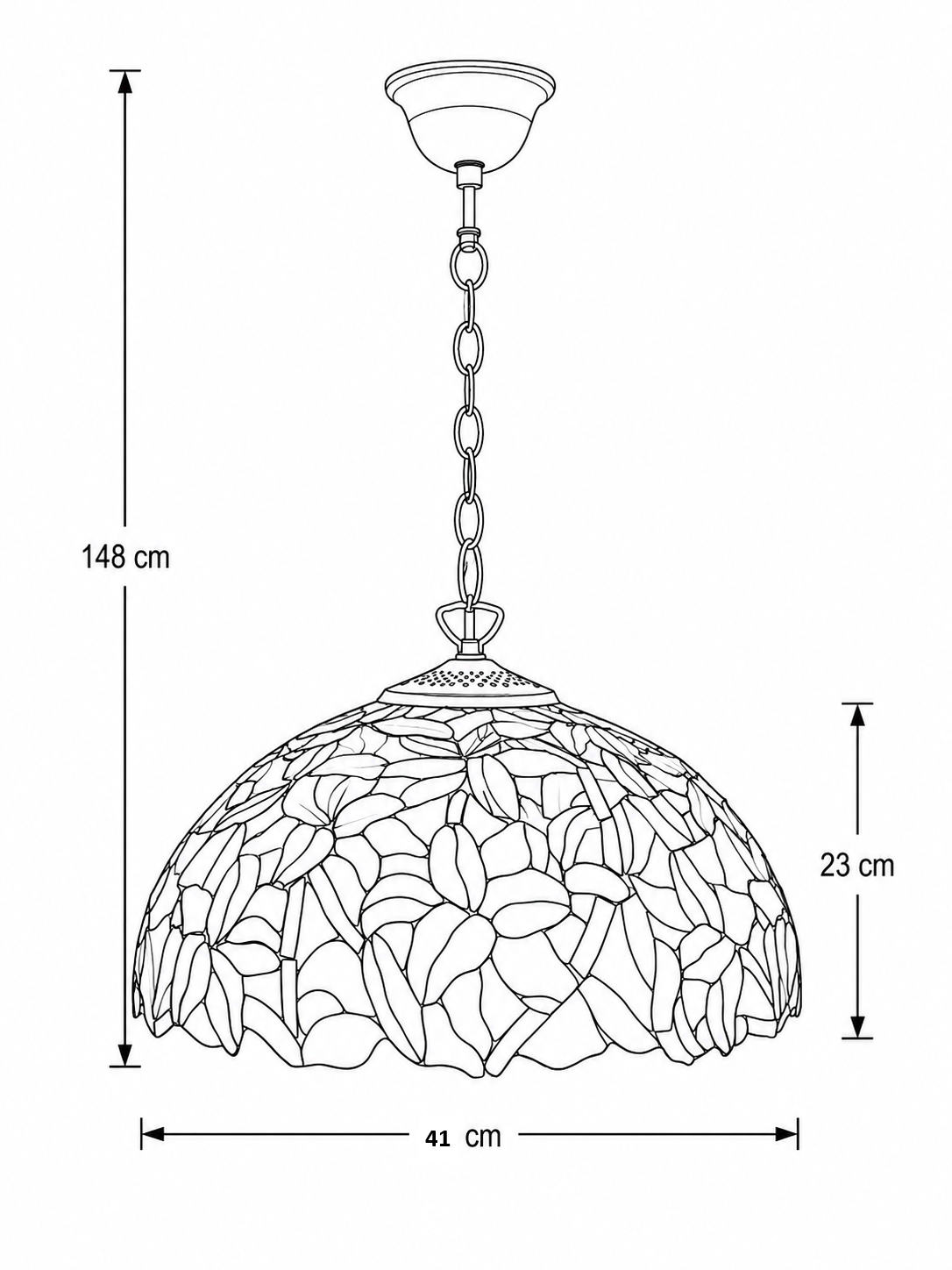 Tiffany hanglamp Monaco - Afbeelding 12