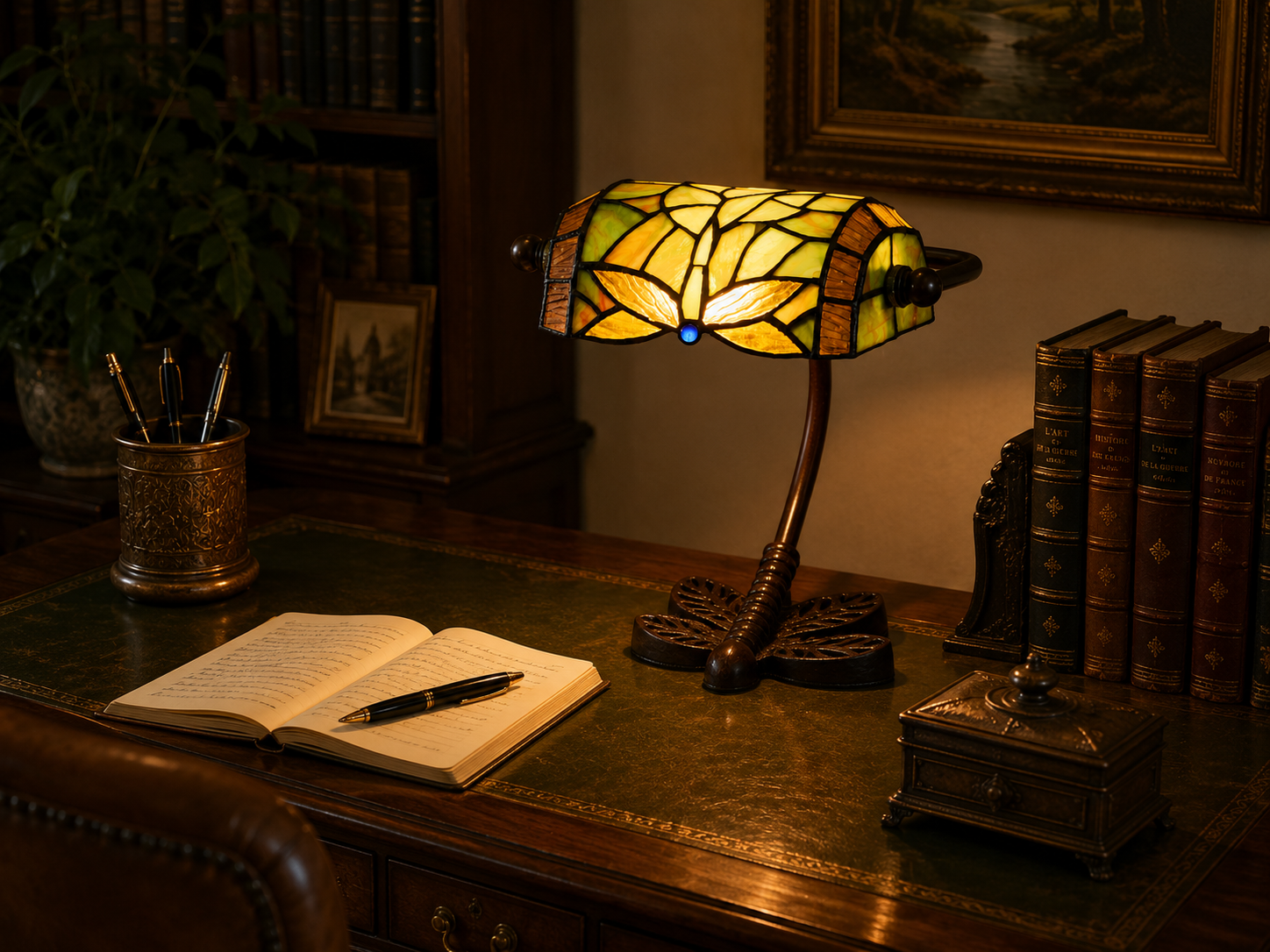 Tiffany Bureaulamp Dragonfly - Afbeelding 2