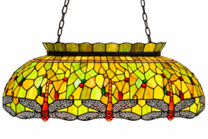 Tiffany pool- leestafellamp Dragonfly Green