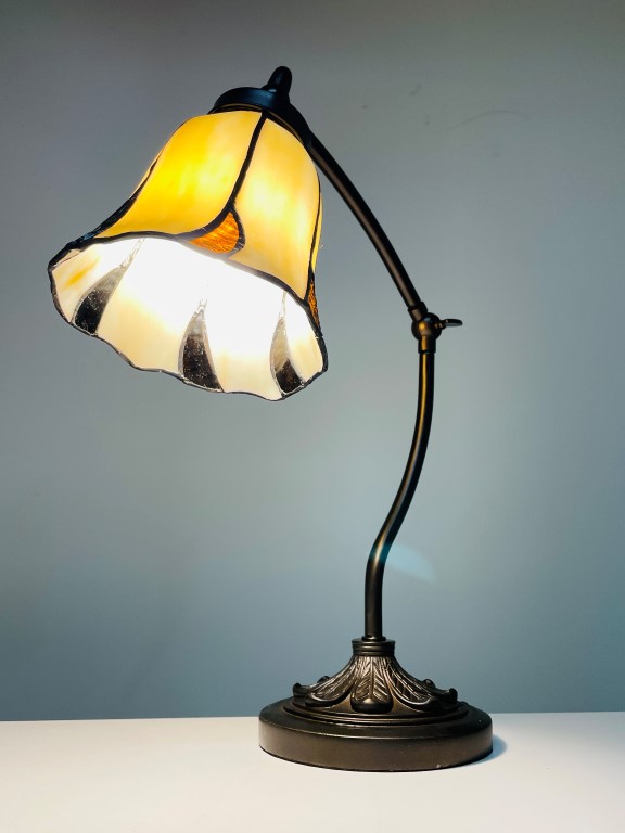 Tiffany bureaulamp Corolla – verstelbare bureaulamp met bloemkap - Afbeelding 14