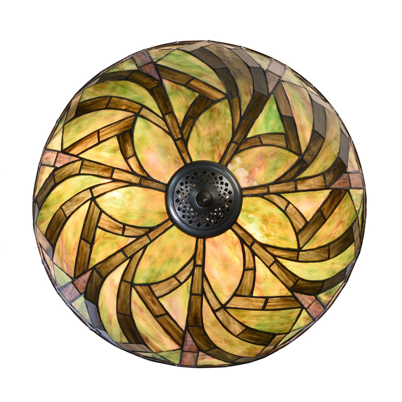 Tiffany hanglamp Willow uplighter – 3-lichts - Afbeelding 4