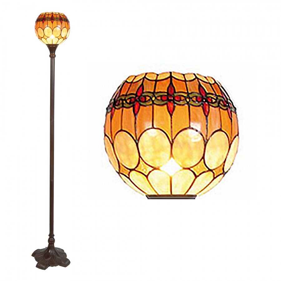 Tiffany vloerlamp Cherry Uplight – 184 cm - Afbeelding 5