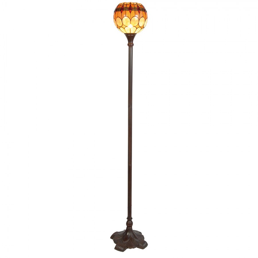 Tiffany vloerlamp Cherry Uplight – 184 cm