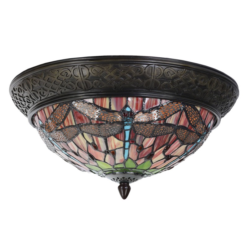 Tiffany plafondlamp Dragonfly Rand - Afbeelding 5