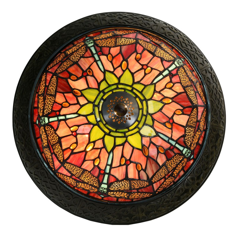 Tiffany plafondlamp Dragonfly Rand - Afbeelding 4