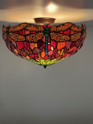 Tiffany plafondlamp Dragonfly 50 Flow