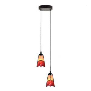 Tiffany Kroonluchter Fleur de Vanneau "Kievitsbloem" 2