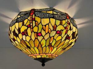 Tiffany plafondlamp Dragonfly Green 50 / 80