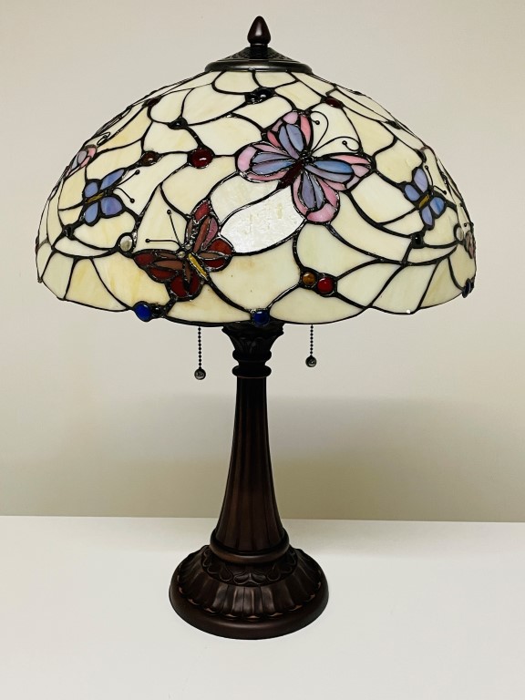 Tiffany tafellamp Papillon - Afbeelding 10