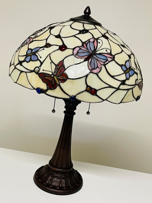 Tiffany tafellamp Papillon - Afbeelding 11