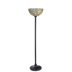 Tiffany Vloerlamp Zwart met Fly Away Ø 35