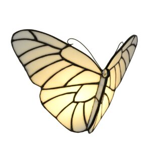 Tiffany wandlamp Satin Butterfly – vlinder glas-in-lood