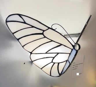 Tiffany wandlamp Satin Butterfly β vlinder glas-in-lood - Afbeelding 7