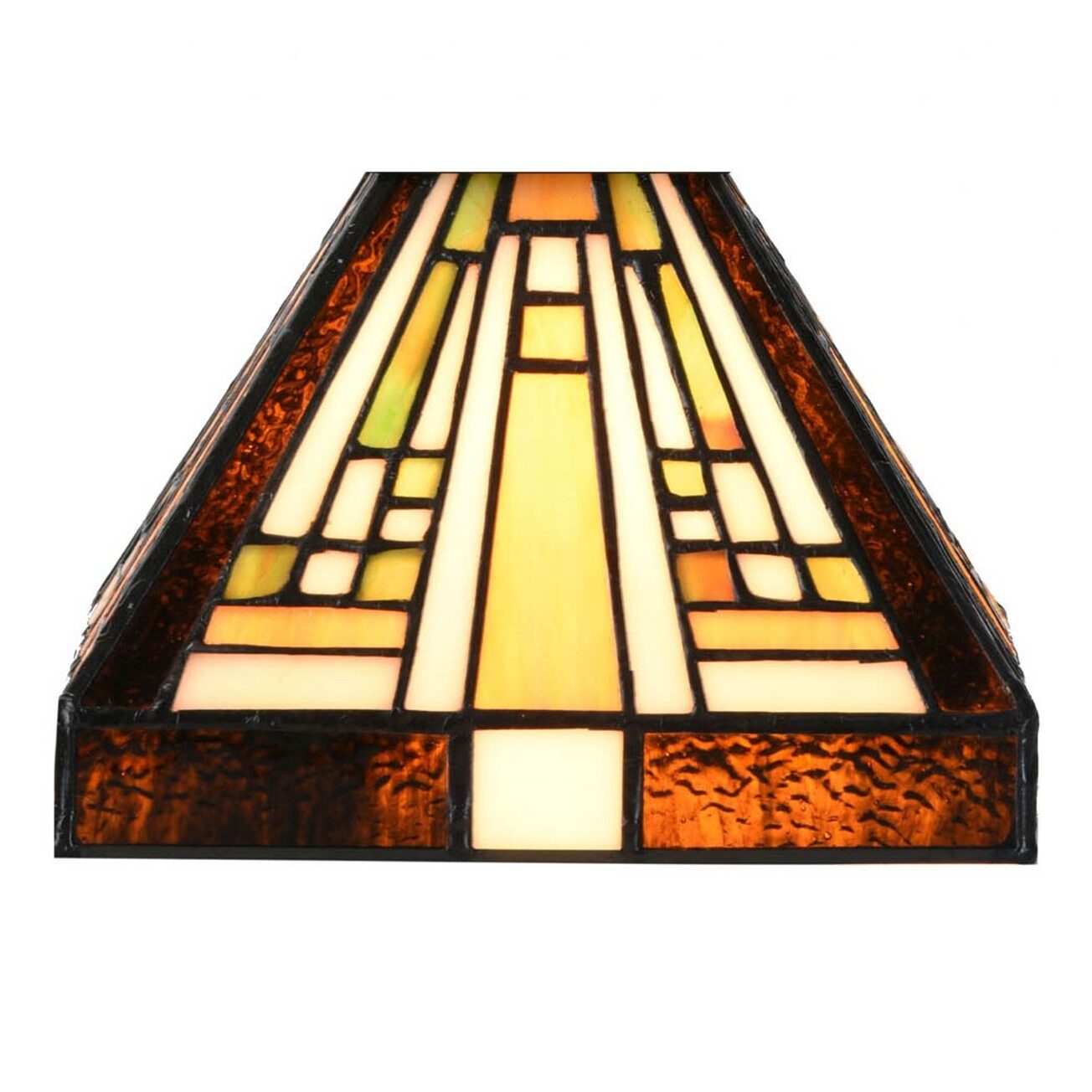 Tiffany losse glaskap Rising Sun Small – geometrisch design - Afbeelding 3