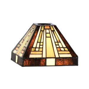 Tiffany losse glaskap Rising Sun Small – geometrisch design