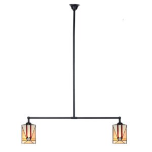 Tiffany T-lamp Tuschinski Triangle – 2-lichts – Amsterdamse School
