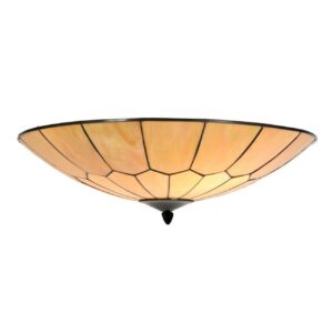 Tiffany plafonnière Amber Sky – 60 cm – French Art Deco – 4-lichts