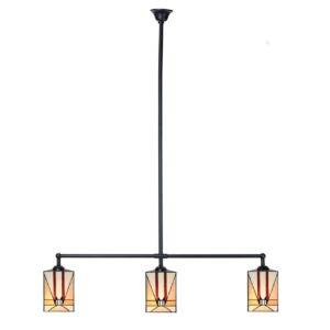 Tiffany T-lamp Tuschinski Triangle – 3-lichts – Amsterdamse School